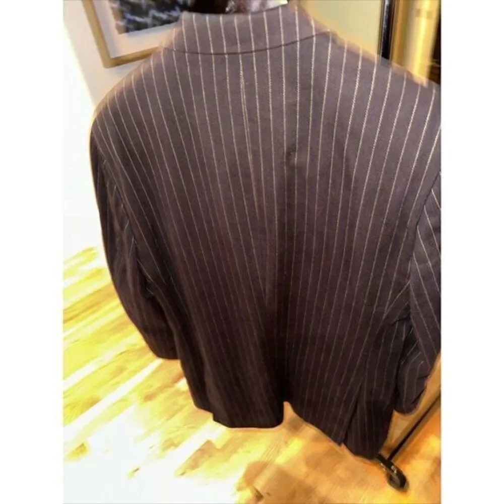 Banana‎ Republic Men's Blazer Jacket 40S Stripe 3 Button #1119 PERFECT